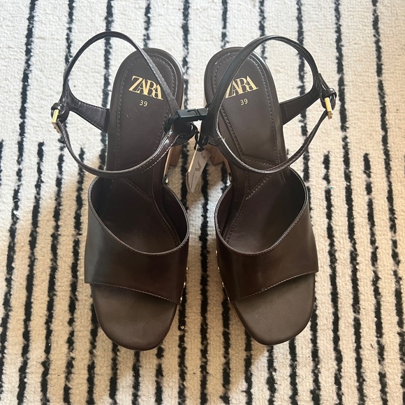 NWT Zara High Heel Platform Sandals | EU 39 - Picture 8 of 12